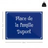 Taille de la plaque de rue