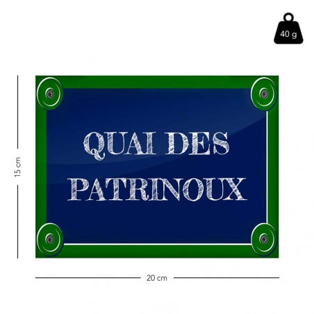 Taille de la plaque de rue