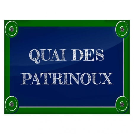 Plaque de rue unique de Paris