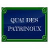 Plaque de rue unique de Paris