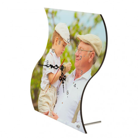 Horloge drapeau personnalisée photo