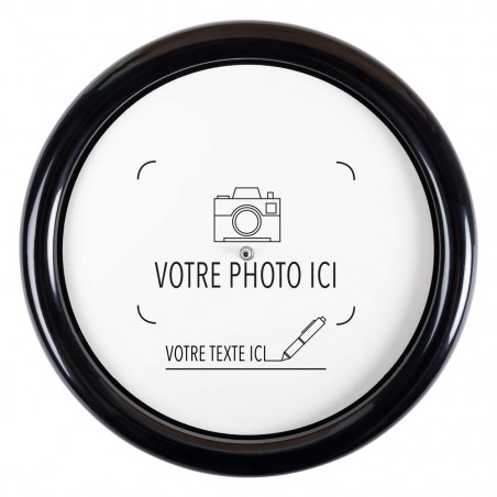 Horloge ronde à personnaliser avec votre photo