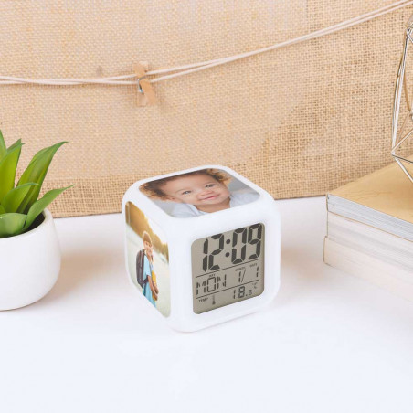 Horloge réveil à personnaliser