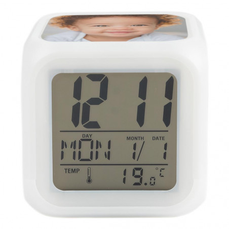 Horloge réveil personnalisable