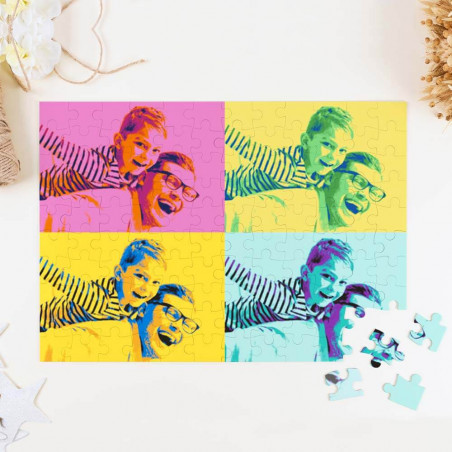 Grand puzzle photo pop art 120 pièces