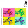 Taille du puzzle personnalisé pop art