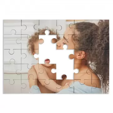 Petit puzzle bois personnalisé 30 pièces avec photo