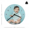 Taille de l'horloge en verre