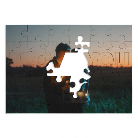 Puzzle photo I love you
