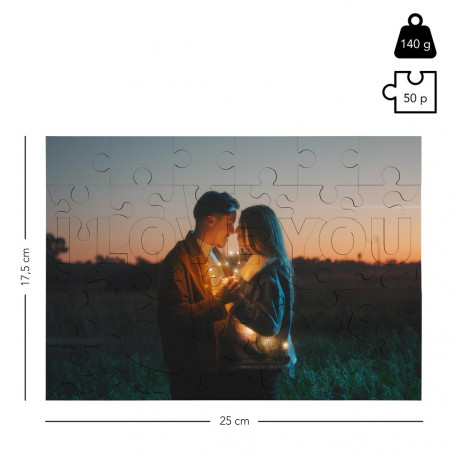 Taille du puzzle i love you