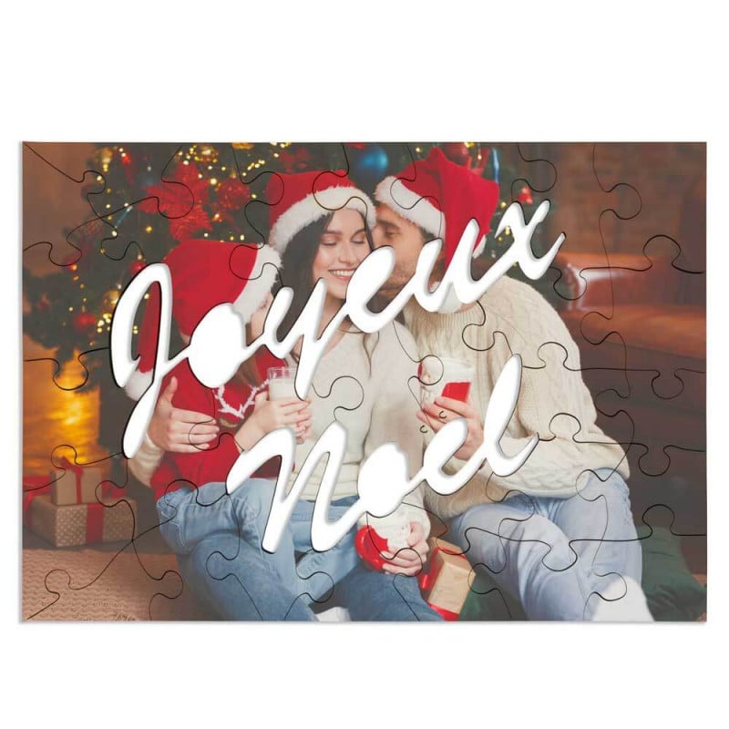 Puzzle de Noel avec personnalisation photo