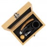 Intérieur du coffret vin en bois de bambou