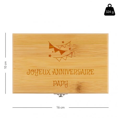Taille du coffret vin personnalisé