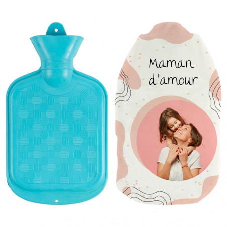 Bouillotte personnalisée photo maman