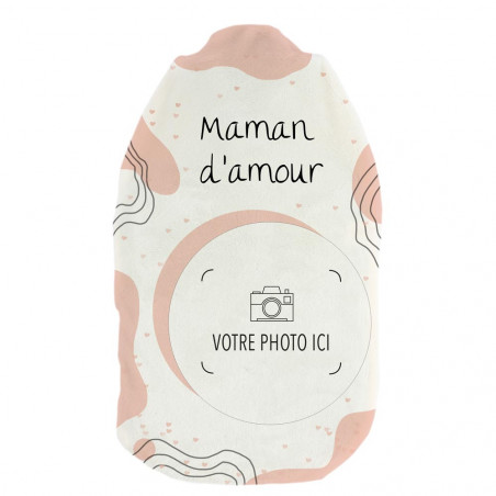 Bouillotte personnalisée maman avec photo imprimée