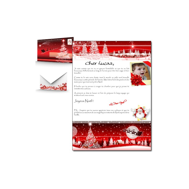Lettre du père Noel Personnalisée photo