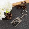 Gravure texte et photo sur porte clé personnalisable