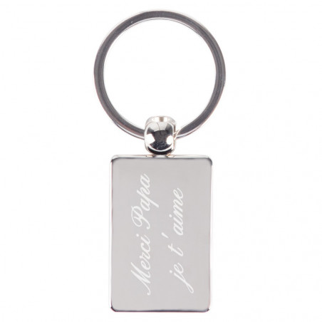 porte clé rectangle personnalisé