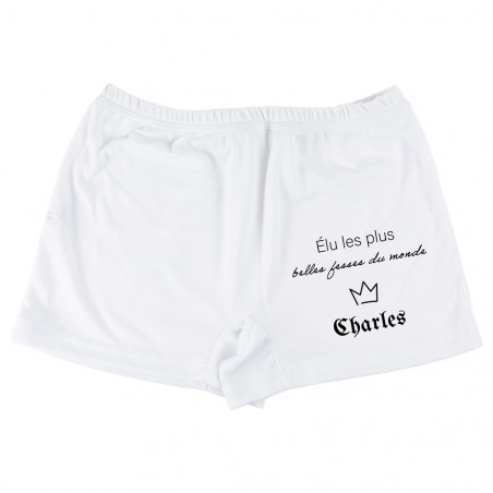 Boxer personnalisé prénom "les plus belles fesses"
