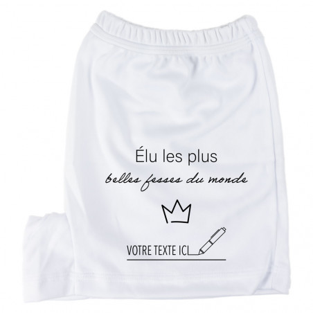 Boxer personnalisable avec prénom "les plus belles fesses"