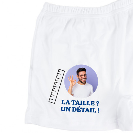 Boxer photo avec design la taille un détail