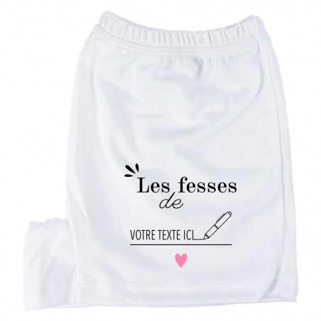 Caleçon à personnaliser avec prénom "Les fesses de"