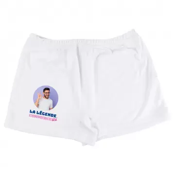 Boxer personnalisé "La Légende Commence Ici" avec photo | Cadeau fun