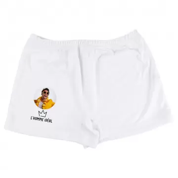 Boxer personnalisé "L'homme Idéal" avec photo | Cadeau original homme
