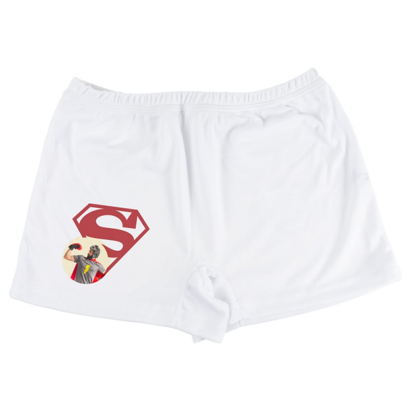 Caleçon personnalisé photo avec design Superman