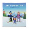 tableau ski famille avec du texte