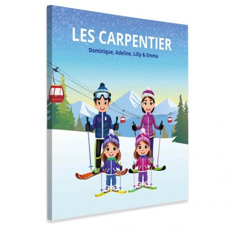toile ski personnalisé