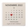 Tableau le jour où personnalisé