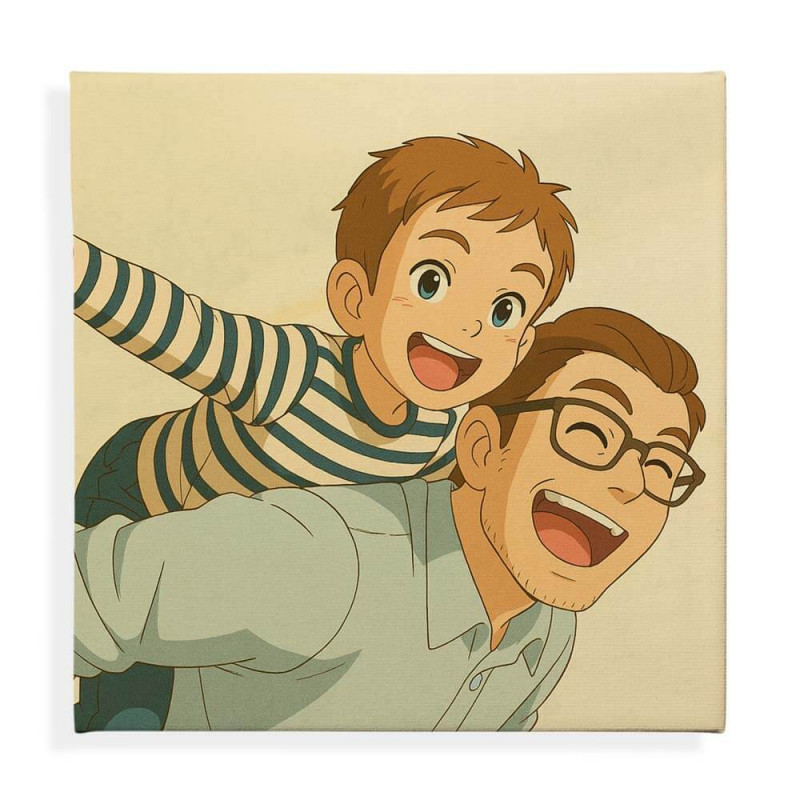 Tableau personnalisé effet Ghibli