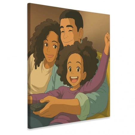 Affiche personnalisable avec effet dessin animé