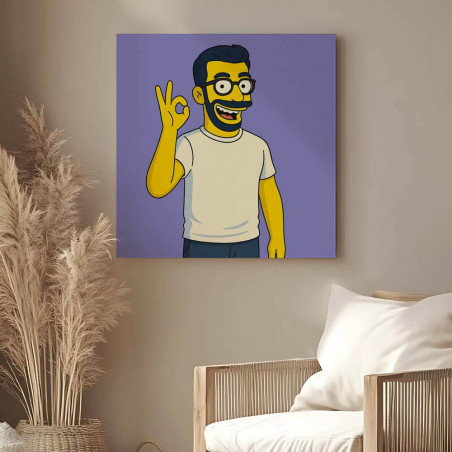 Tableau personnalisable effet cartoon tv unique