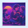 Toile effet Synthwave Vaporwave personnalisable