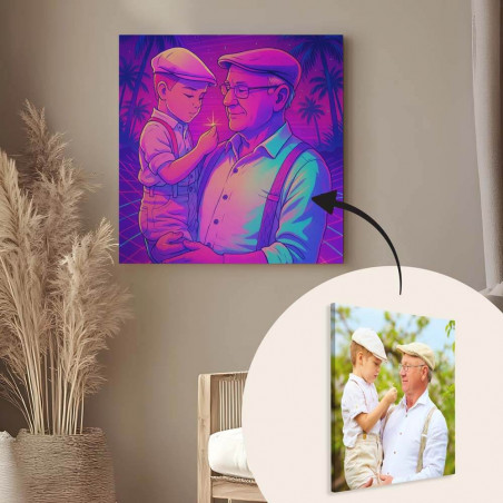 Toile année 80 personnalisée