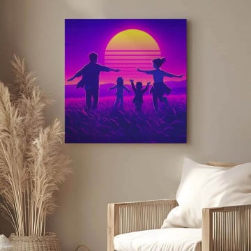 Tableau personnalisé rétro 80s | Effet Synthwave/Vaporwave
