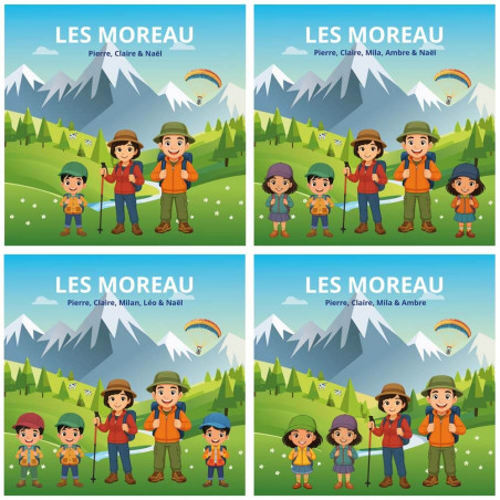 Tableau randonnée personnalisé