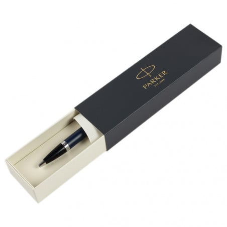Stylo bille Parker bleu personnalisable texte gravure