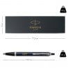 Stylo bille Parker bleu gravure personnalisable avec texte