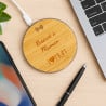Chargeur sans fil texte gravé