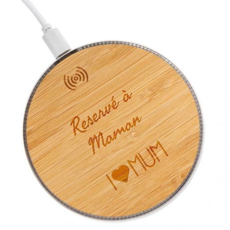 Chargeur sans fil gravé