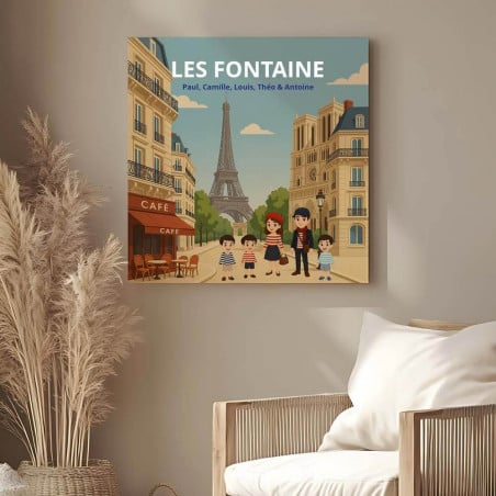 Toile Personnalisé Famille à Paris