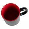 Mug gravé noir et rouge