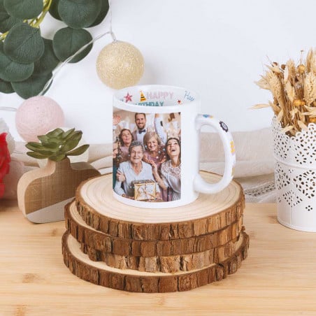 Mug anniversaire personnalisé