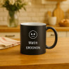 Mug noir et blanc personnalisé