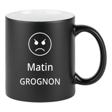 message à graver sur mug noir et blanc