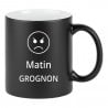 message à graver sur mug noir et blanc