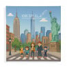 affiche famille à New York personnalisable
